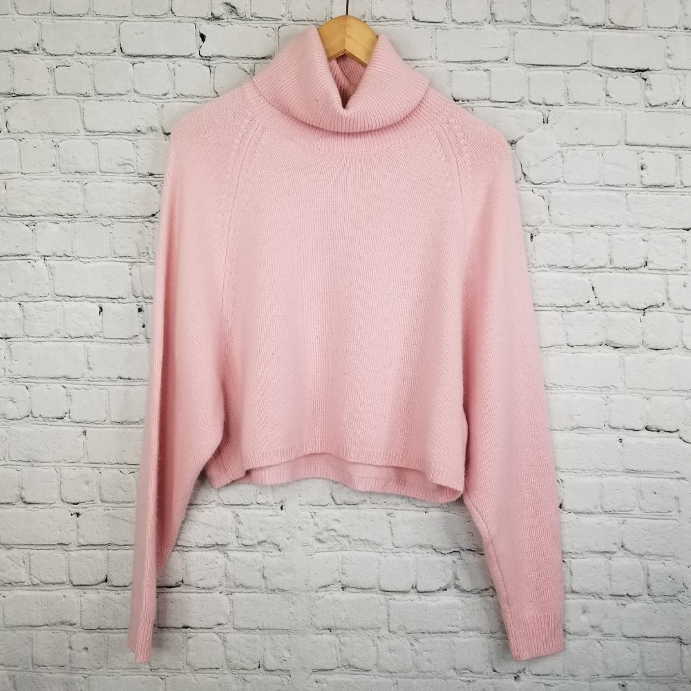 Wilfred Cashmere Aritizia Sweater Small Womens Turtleneck cropped Soft P…